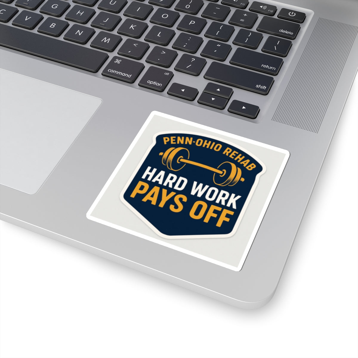 Fitness Motivation Kiss-Cut Stickers | Hard Work Pays Off, Gym Decor, Laptop Stickers, Workout Accessories, Inspirational Gifts