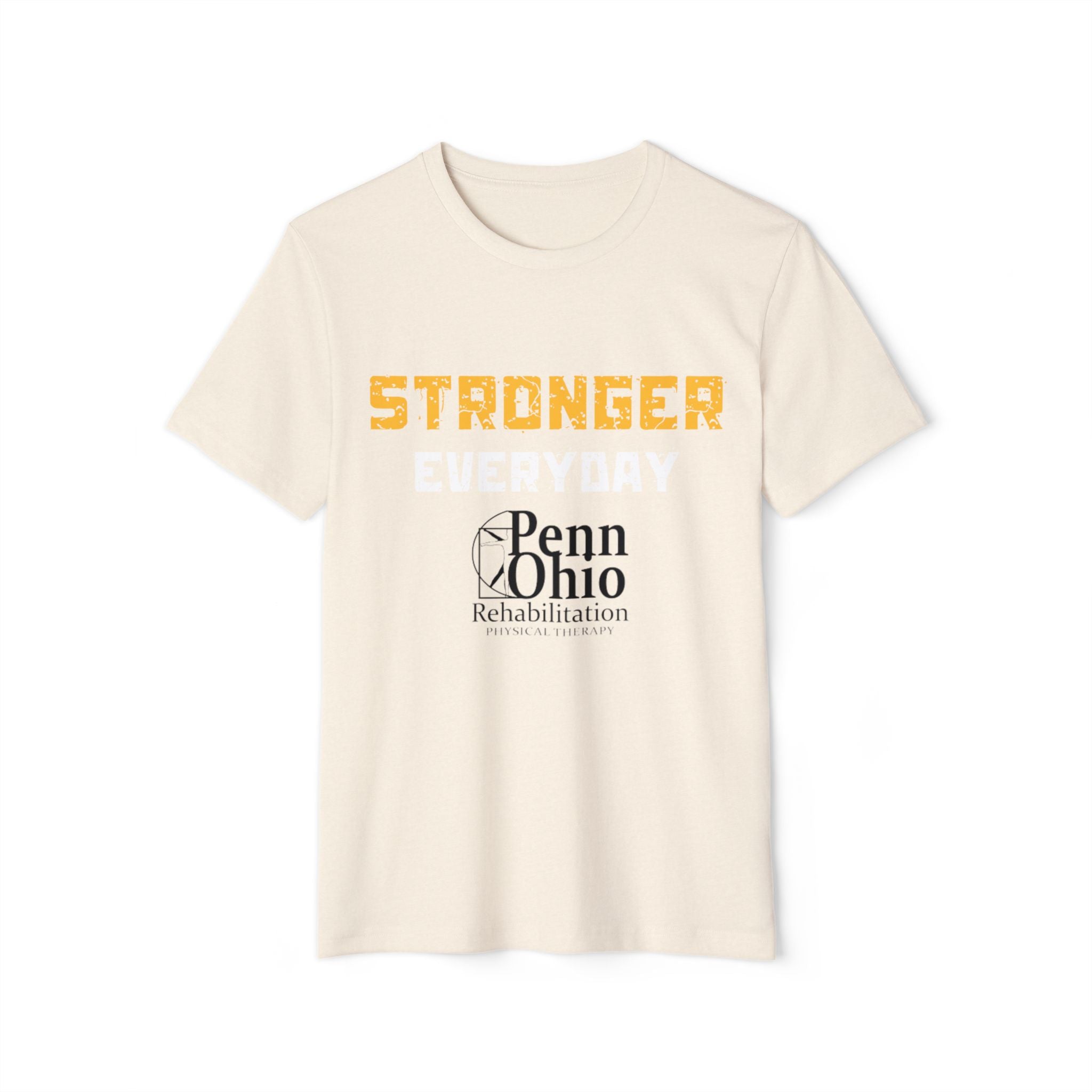 Unisex Organic T-Shirt - 'Stronger Everyday' | Eco-Friendly Gift, Fitness Apparel, Motivational Tee, Sustainable Fashion, Casual Wear