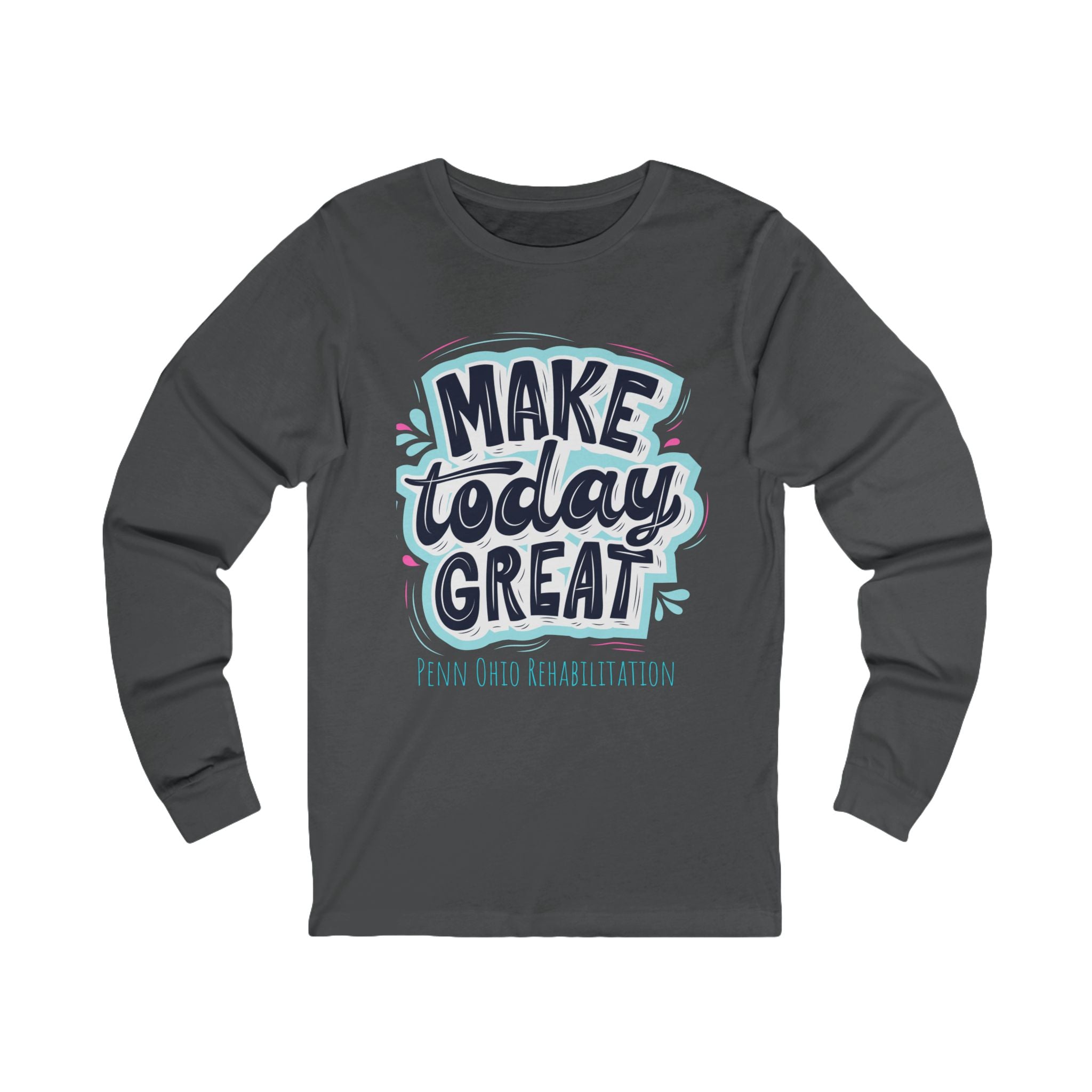 Motivational Long Sleeve Tee: Make Today Great - Gift for Friends, Inspirational Shirt, Casual Wear, Everyday Style, Positive Vibes
