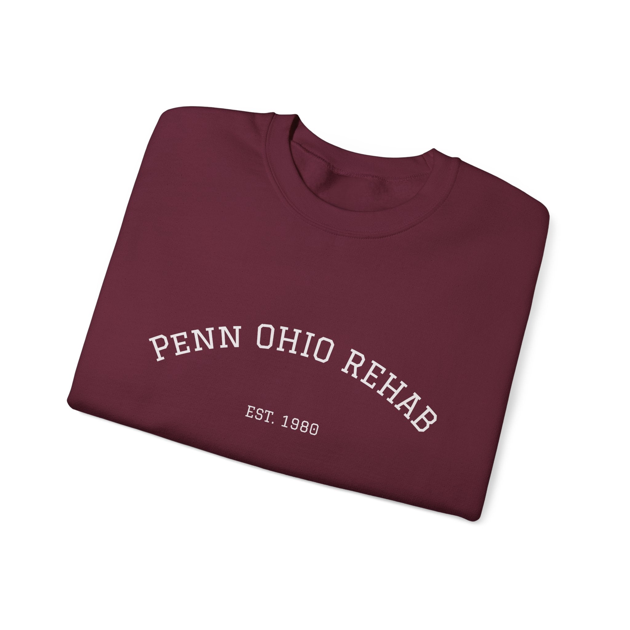 Penn Ohio Rehab Crewneck Sweatshirt, Cozy Unisex Sweatshirt, Casual Streetwear, Vintage Inspired Gift, Comfortable Everyday Hoodie