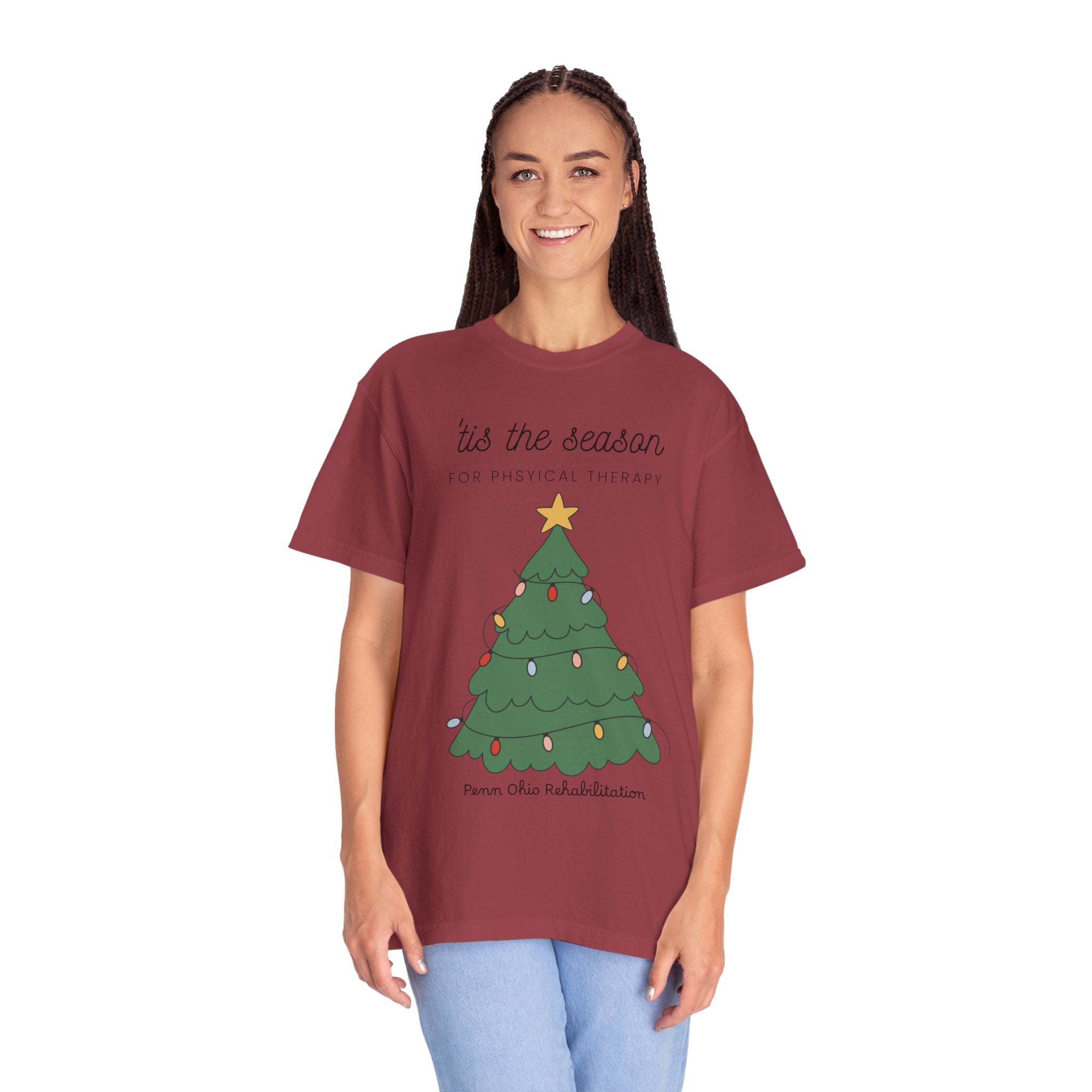 Christmas Tree Tee — "'tis the season for physical therapy" Holiday T-Shirt