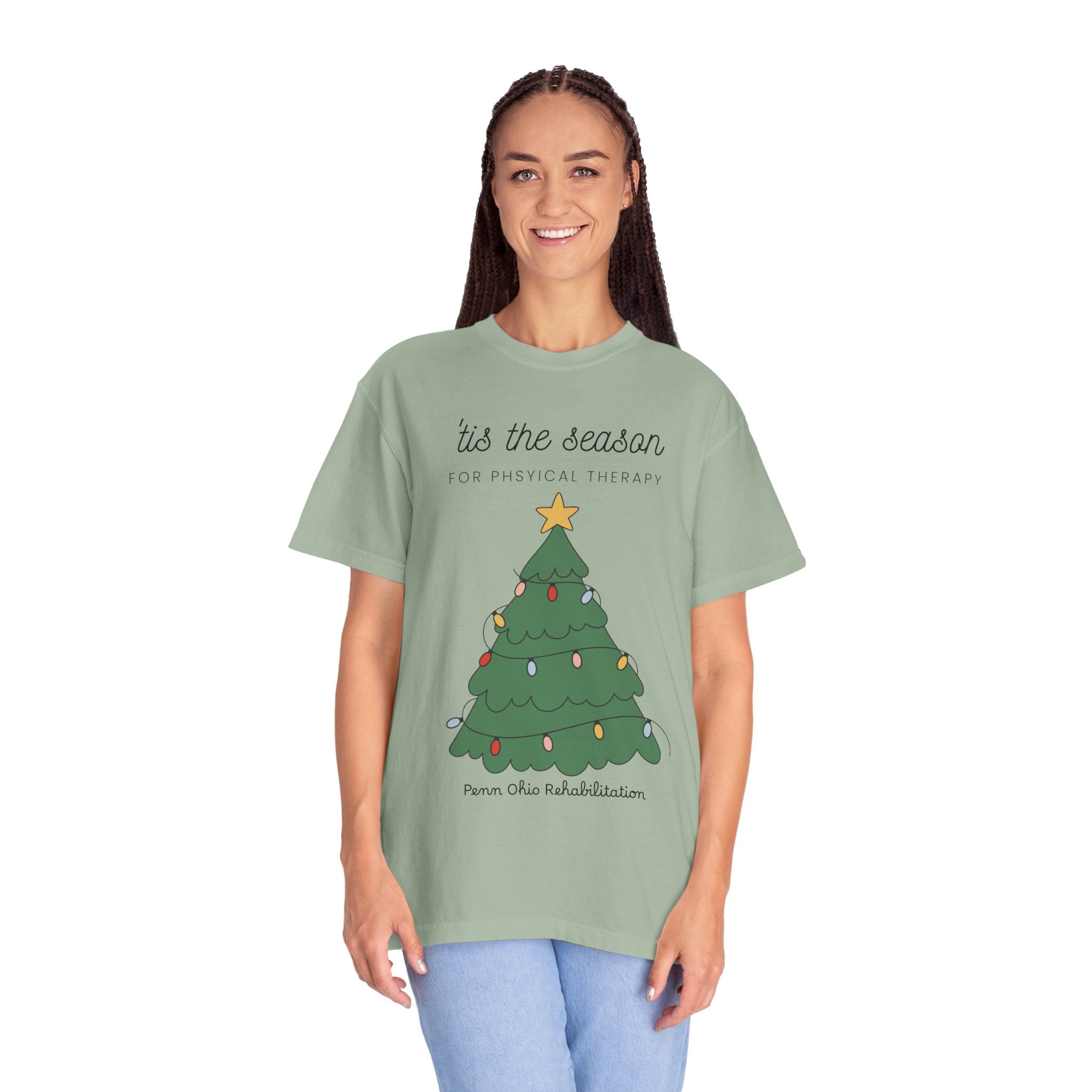 Christmas Tree Tee — "'tis the season for physical therapy" Holiday T-Shirt