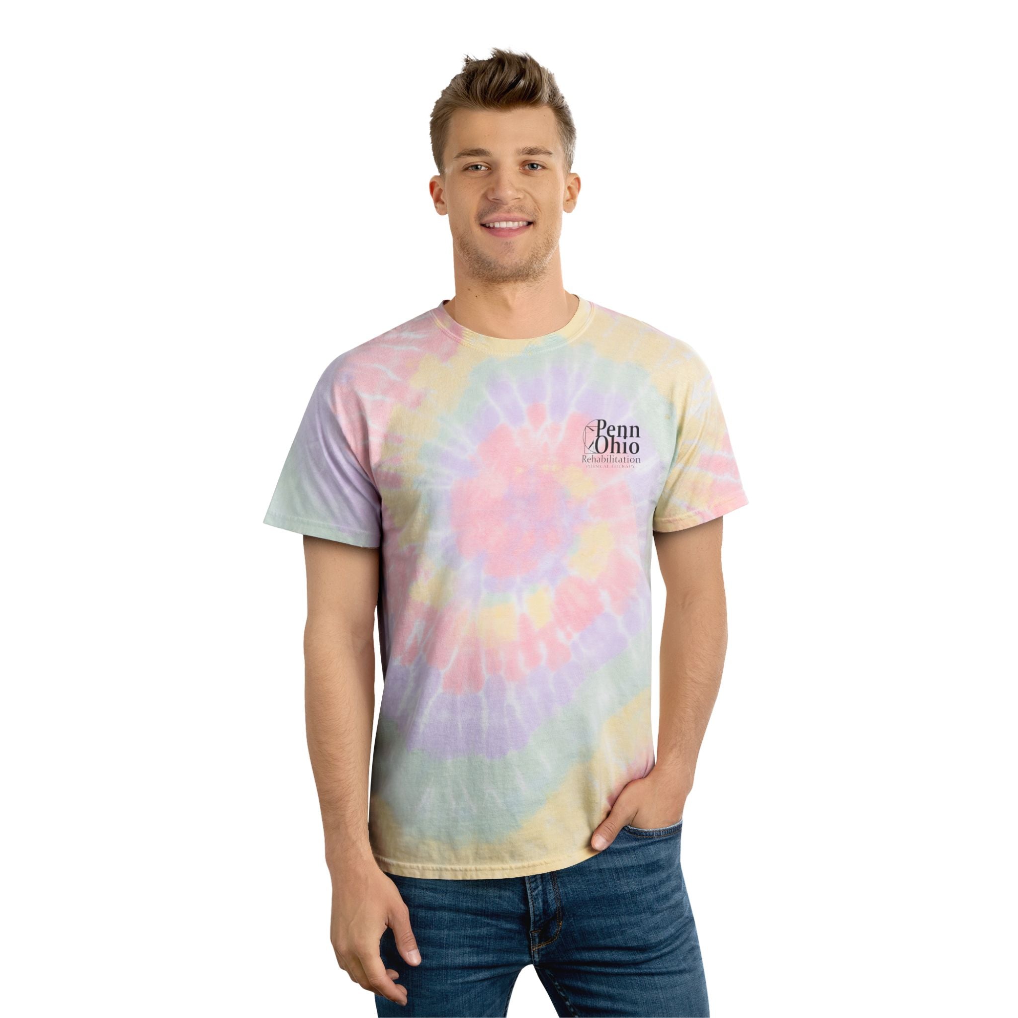Colorful Tie-Dye Tee, Spiral Design for Fun, Casual Wear, Summer Vibes, Great for Festivals, Perfect for Relaxing at Home, Unique Gift