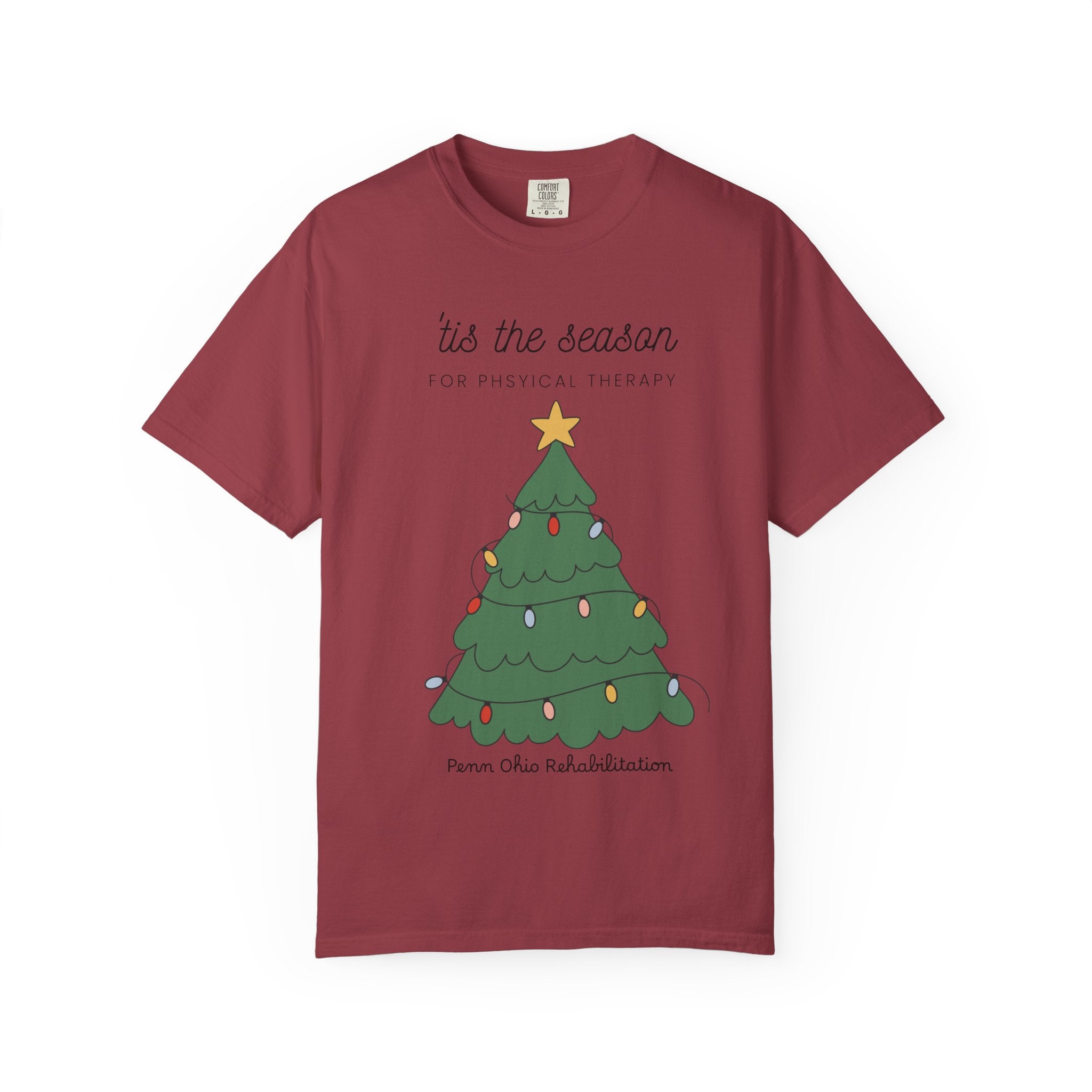 Christmas Tree Tee — "'tis the season for physical therapy" Holiday T-Shirt