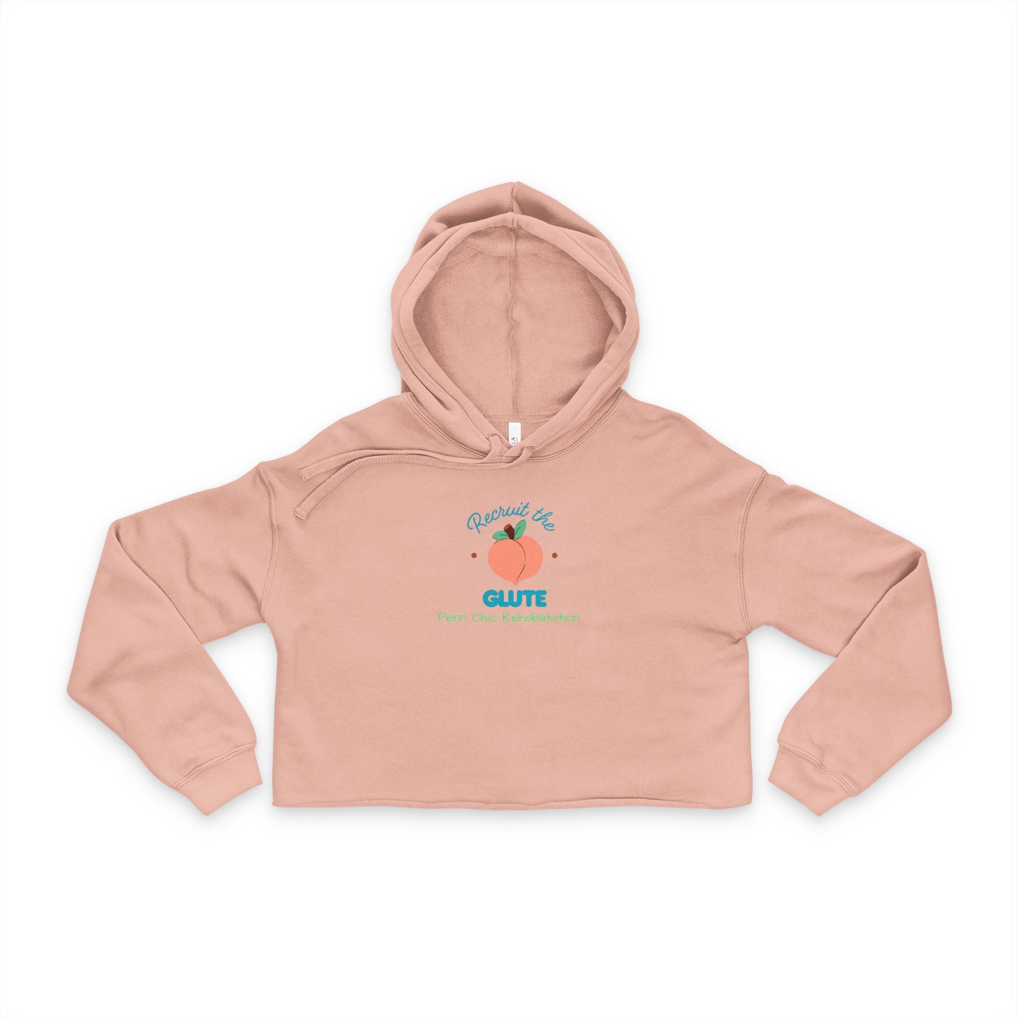 Women's Cropped Hoodie with Cute Peach Design for Casual Wear, Gift for Fruit Lovers, Summer Fashion, Trendy Crop Top