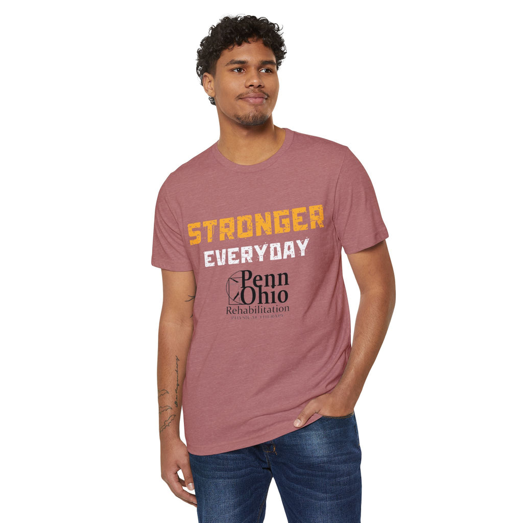 Unisex Organic T-Shirt - 'Stronger Everyday' | Eco-Friendly Gift, Fitness Apparel, Motivational Tee, Sustainable Fashion, Casual Wear